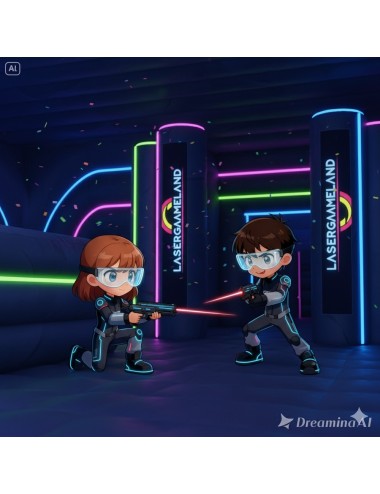 BON CADEAU pour 2 parties de Laser Game et boissons gratuites