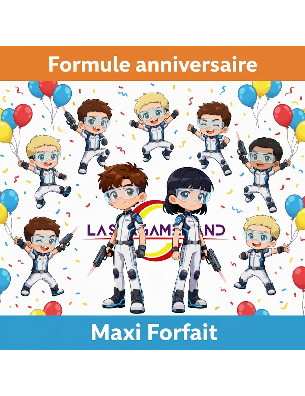 MAXI-FORFAIT ANNIVERSAIRE à 250€ pour 10 enfants!